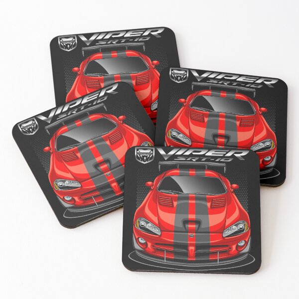 Item preview, Viper SRT 10 (Venom Red Stripes Black) designed and sold by JioojiProject.