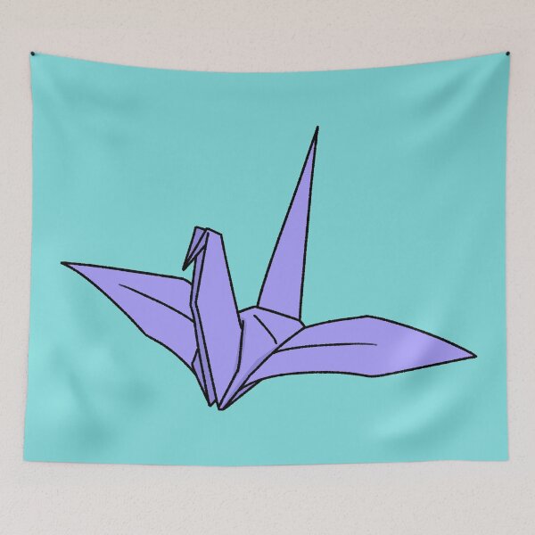 Item preview, Purple Origami Paper Crane Illustration designed and sold by ubborn.