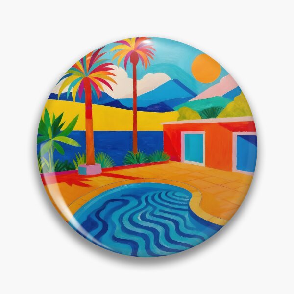 Item preview, Swimming Pool After David Hockney designed and sold by Vicky Brago-Mitchell®.
