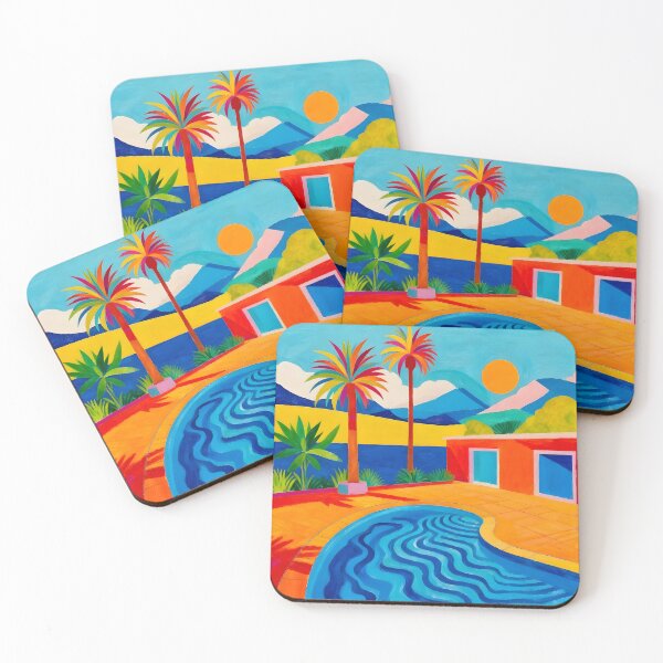 Item preview, Swimming Pool After David Hockney designed and sold by Vicky Brago-Mitchell®.