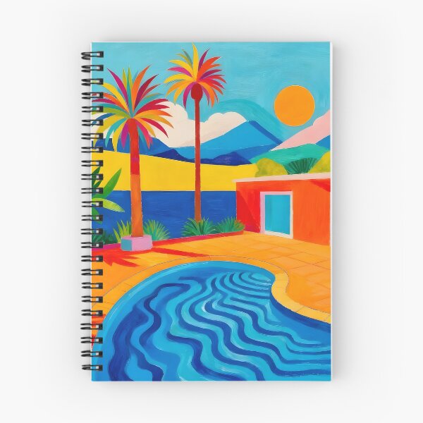 Item preview, Swimming Pool After David Hockney designed and sold by Vicky Brago-Mitchell®.