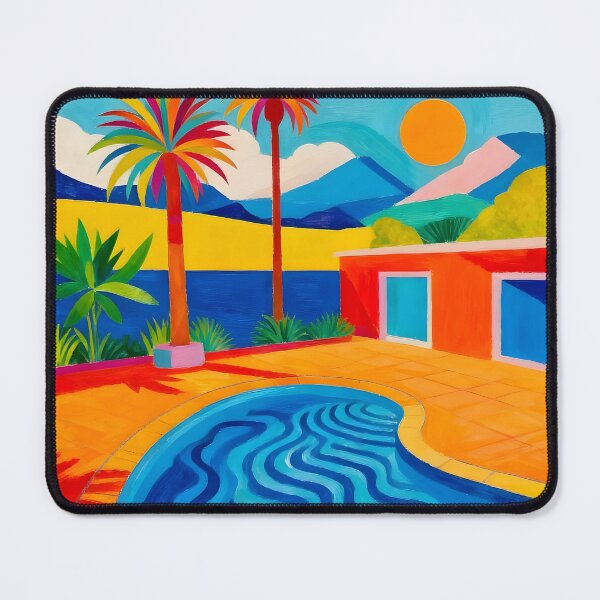 Item preview, Swimming Pool After David Hockney designed and sold by Vicky Brago-Mitchell®.