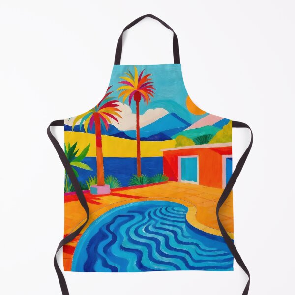 Item preview, Swimming Pool After David Hockney designed and sold by Vicky Brago-Mitchell®.