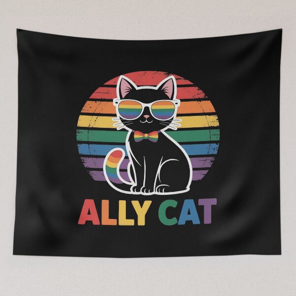 Item preview, Ally Cat Rainbow Pride Sun designed and sold by NewtonCraig.