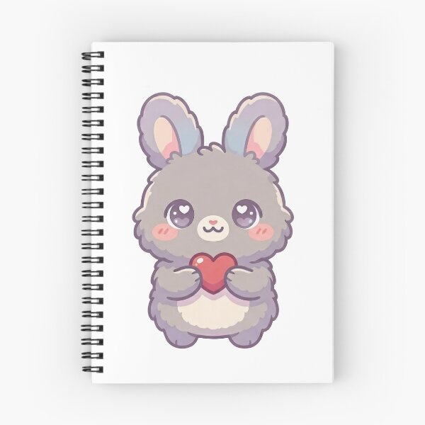 Item preview, Lovable Bunny Holding a Heart designed and sold by HoloHugDesigns.