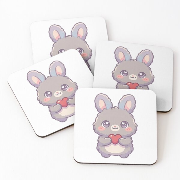 Item preview, Lovable Bunny Holding a Heart designed and sold by HoloHugDesigns.
