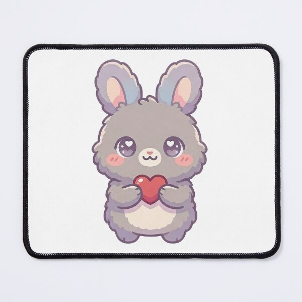 Item preview, Lovable Bunny Holding a Heart designed and sold by HoloHugDesigns.