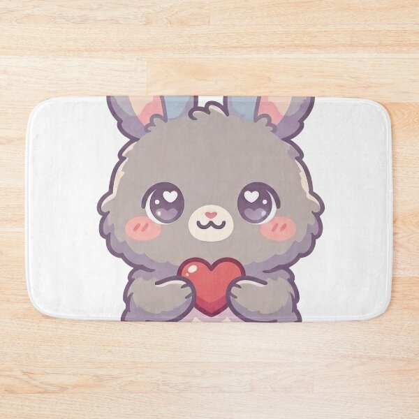Item preview, Lovable Bunny Holding a Heart designed and sold by HoloHugDesigns.