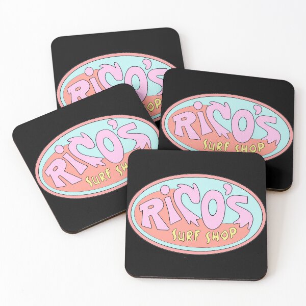 Aperçu de l'œuvre Logo du magasin de surf de Rico créée et vendue par PastelWingg.