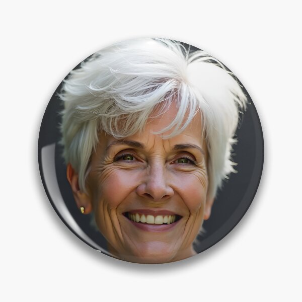 Item preview, White Pixie Undercut: Edgy Low-Maintenance Cuts for Active Seniors designed and sold by Creative-RE.