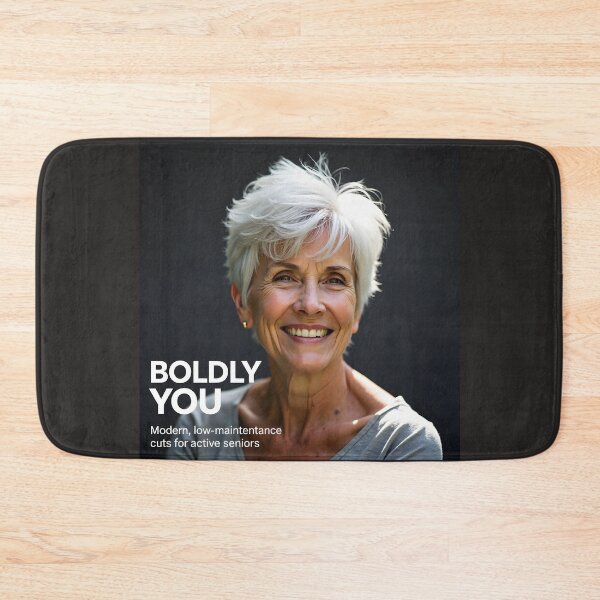 Item preview, White Pixie Undercut: Edgy Low-Maintenance Cuts for Active Seniors designed and sold by Creative-RE.