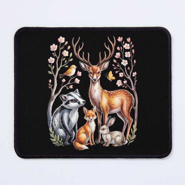 Item preview, Woodland Animals Deer Fox Rabbit Squirrel  designed and sold by sailorjessiArt.