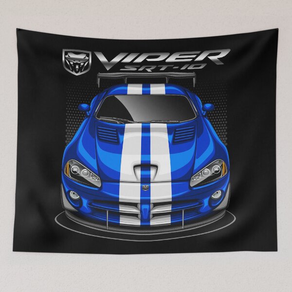 Item preview, Viper SRT 10 (rayas azules Viper blancas) designed and sold by JioojiProject.