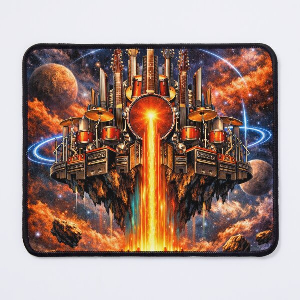 Item preview, Retro sci‑fi cosmic rock art   designed and sold by glenpap.