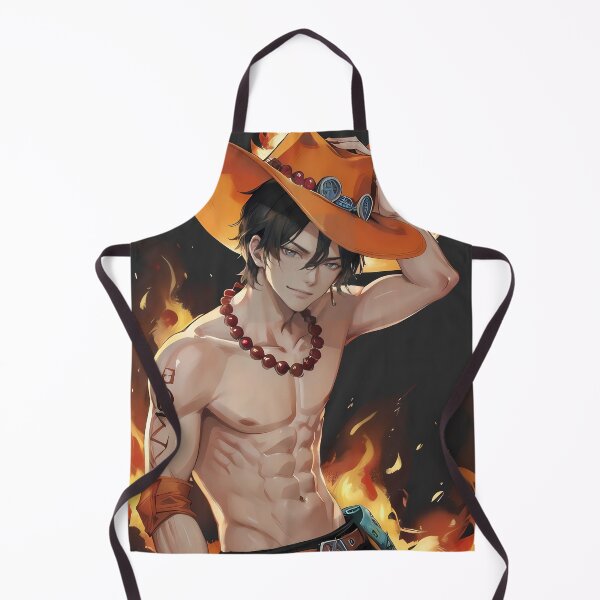 Item preview, Portgas D Ace One Piece Orange Hat Flame Smile designed and sold by SubtextandSass.