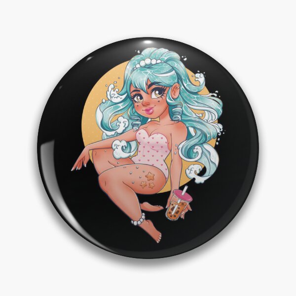 Item preview, Waterhair Girl Mystical Ocean Mermaid Art designed and sold by Miikolunaa.