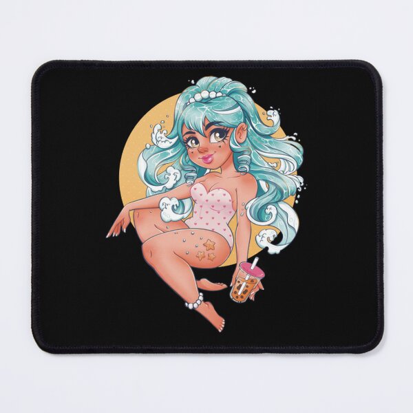 Item preview, Waterhair Girl Mystical Ocean Mermaid Art designed and sold by Miikolunaa.