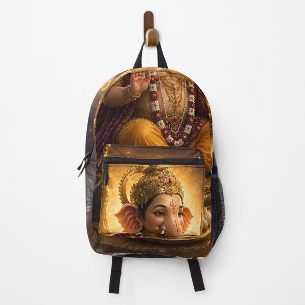 Item preview, The Moon's Repentance – Chandra Deva Seeks Lord Ganesha's Forgiveness | Hindu Mythology Art Print designed and sold by Homyar.