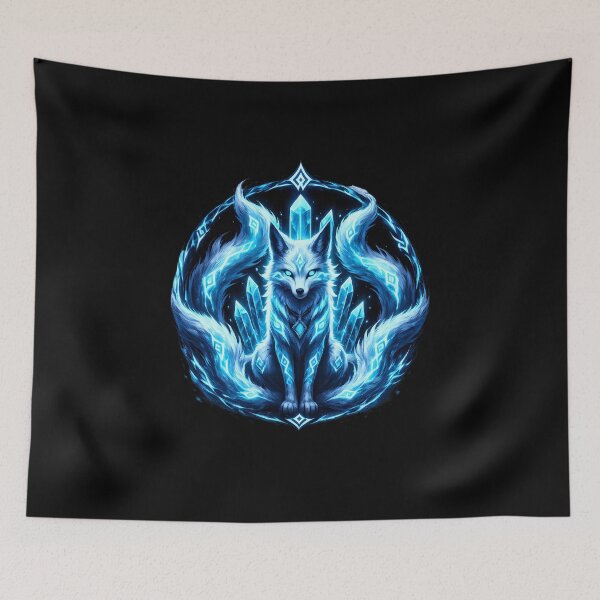 Item preview, Arcane Fox Guardian | Mystical Rune Spirit Fantasy Art designed and sold by Biaa777.