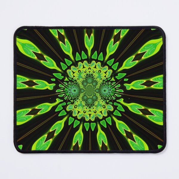 Item preview, Green and Black tribal kaleidoscope pattern designed and sold by jaynerushton.