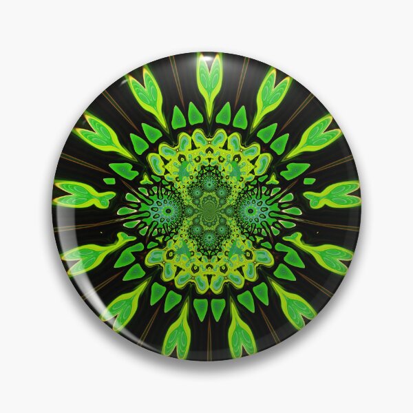 Item preview, Green and Black tribal kaleidoscope pattern designed and sold by jaynerushton.