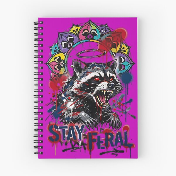 Item preview, Stay Feral Raccoon | Trash Panda Chaos designed and sold by IronDissident.