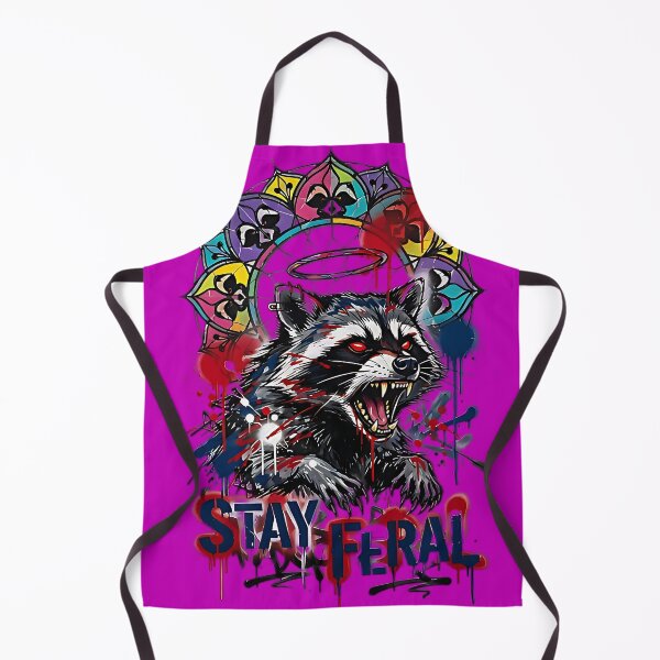 Item preview, Stay Feral Raccoon | Trash Panda Chaos designed and sold by IronDissident.