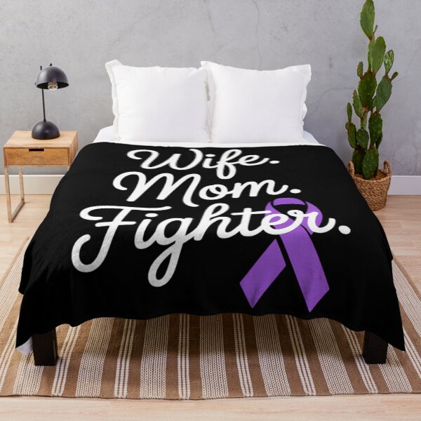 Item preview, Wife Mom Fighter Pancreatitis Awareness designed and sold by sailorjessiArt.