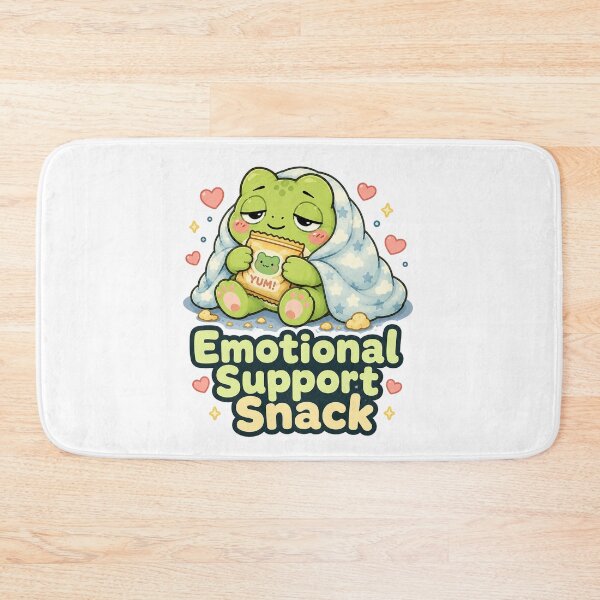 Item preview, Emotional Support Snack Frog Sticker – Cute Snack Frog designed and sold by InkWanderStudio.