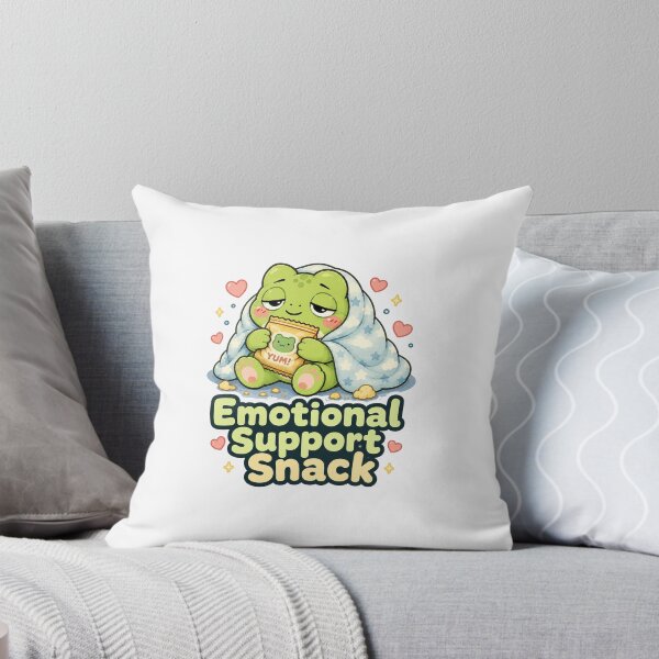 Item preview, Emotional Support Snack Frog Sticker – Cute Snack Frog designed and sold by InkWanderStudio.