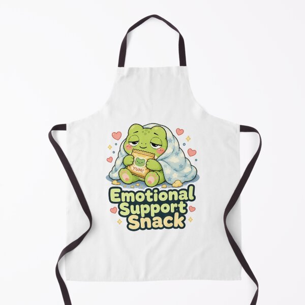 Item preview, Emotional Support Snack Frog Sticker – Cute Snack Frog designed and sold by InkWanderStudio.
