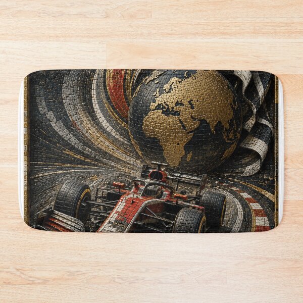 Item preview, F1 3D Mosaic Racing Super Design designed and sold by JcAbstractArt.