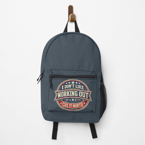 Item preview, I Don't Like Working Out Cuz It Hurts, Vintage Sports Badge designed and sold by graphic-genie.