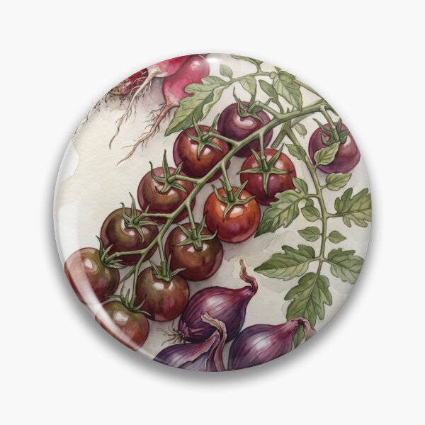Item preview, Vintage Botanical Vegetables Garden Watercolor designed and sold by Itjung-Room.