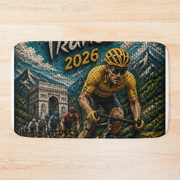 Item preview, 2026 Tour de France Jersey 3D Mosaic Cycling designed and sold by JcAbstractArt.