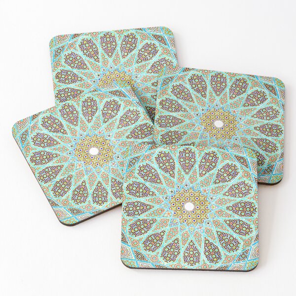 Item preview, Roof of Tomb of Hafez Sacred Geometry Mosiac Persianic Tiles designed and sold by FestDrip.
