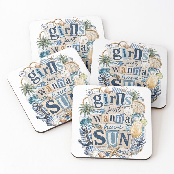 Item preview, Girls Just Wanna Have Sun Nautical Coastal Design designed and sold by LunaPixelStudio.