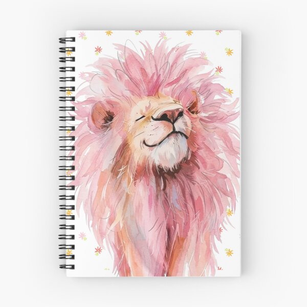 Item preview, Pink Lion Watercolor – Soft Strength & Wild Grace designed and sold by UUniqueIImprint.