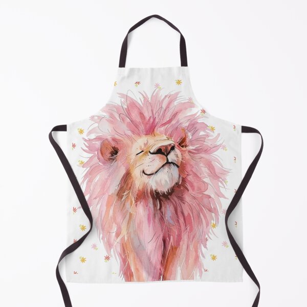 Item preview, Pink Lion Watercolor – Soft Strength & Wild Grace designed and sold by UUniqueIImprint.