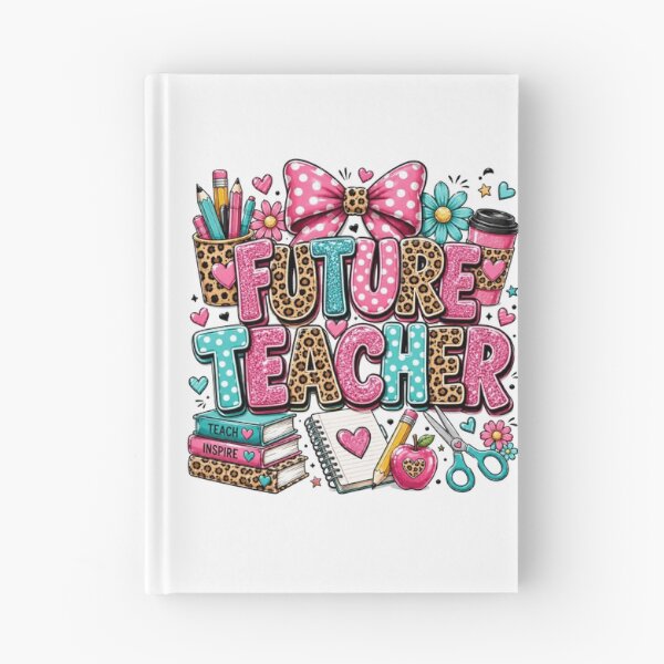 Item preview, Future Teacher Leopard Print and Glitter Design designed and sold by LunaPixelStudio.