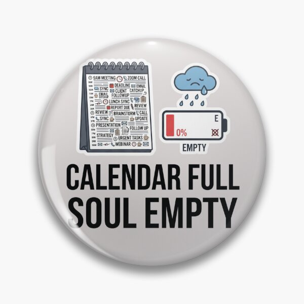 Item preview, Calendar Full Soul Empty Funny Office Design designed and sold by Pixel Analytics.