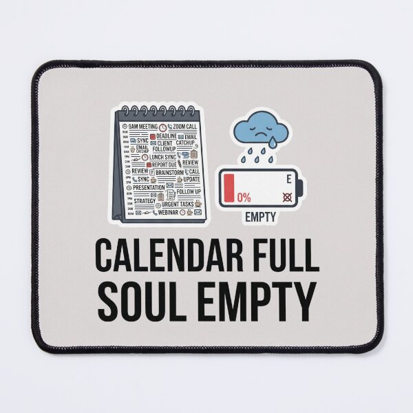 Item preview, Calendar Full Soul Empty Funny Office Design designed and sold by Pixel Analytics.