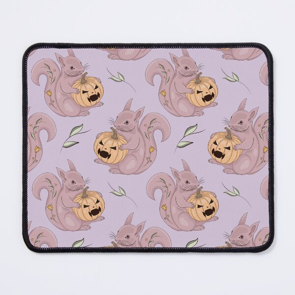 Item preview, Sweet & Spooky Squirrel Pumpkin Halloween Pattern | Cottagecore Halloween designed and sold by Zymetryart.