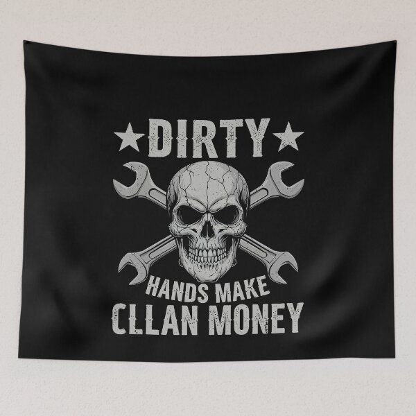 Item preview, Dirty Hands Make Clean Money Mechanic Tradesman Automotive Worker designed and sold by PopStars1993.