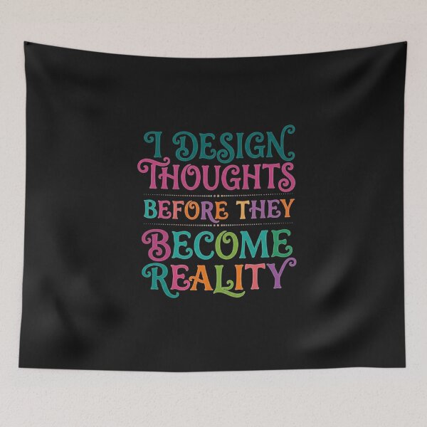 Item preview,  I Design Thoughts Before They Become Reality Retro Vintry Off designed and sold by VintryOff.