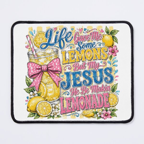 Item preview, Life Gave Me Lemons But My Jesus Making Lemonade Design designed and sold by LunaPixelStudio.
