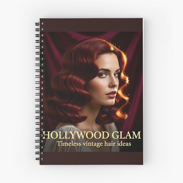 Item preview, Glossy Auburn Hollywood Waves: Timeless Vintage Hair Ideas Banner designed and sold by Creative-RE.