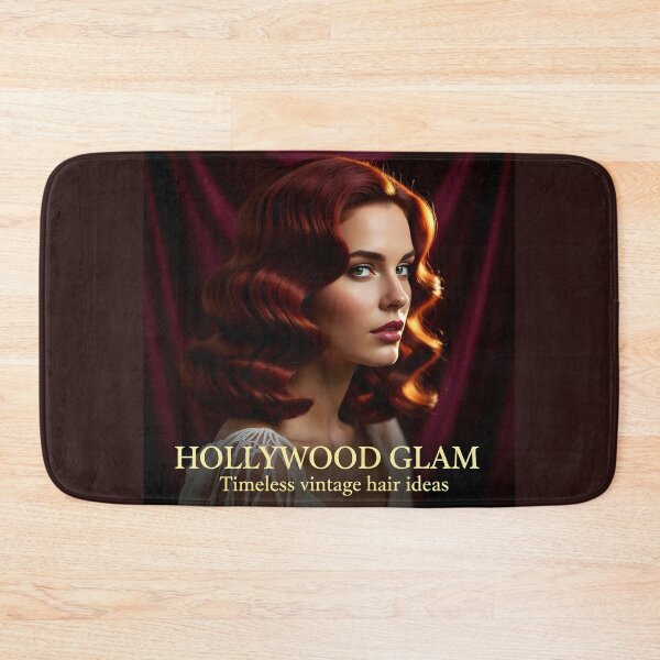 Item preview, Glossy Auburn Hollywood Waves: Timeless Vintage Hair Ideas Banner designed and sold by Creative-RE.
