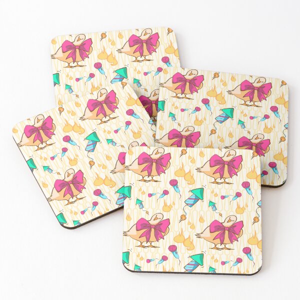 Item preview, Whimsical Birthday Duck and Karaoke Seamless Pattern designed and sold by zanaxxer.
