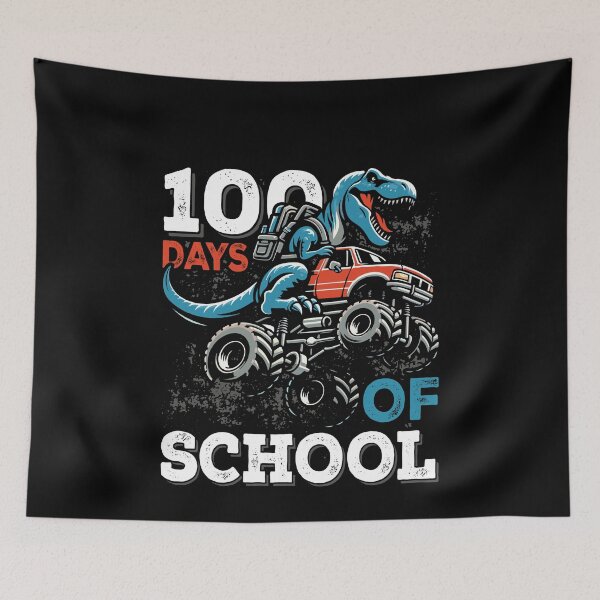 Item preview, 100 Days Of School Dinosaur Monster Truck Student Teacher Celebration designed and sold by PopStars1993.